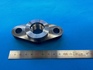 Construction machine parts, flange, oval, thermal cutting product, 2 jaw chuck, mass production, cutting
