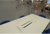Acrylic Partition for droplet infection prevention of Covid-19