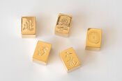 【Original product】 24-karat gold plated gold mahjong tiles