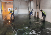 Floor cleaning service for oil stain removal and slip prevention (Thailand)
