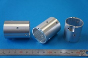 Pneumatic equipment parts: aluminum (A6061), thin wall, high precision, hard alumite, wrap, cylinder, inner diameter elliptical processing