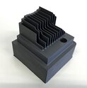 Graphite electrode for Heat sink | Rib width 0.4mm | Thin rib machining