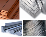 Copper and Alloys, Aluminum and Alloys, Tool Steel, Stainless Steel, 