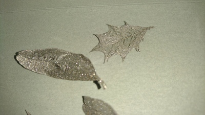 Diamond electroplating for natural leafs