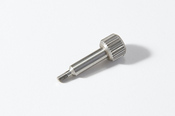 Adjustment screw , SUS303 [Knurling section, threading burrs]