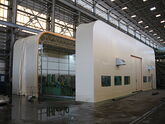 Expandable Jabara Tent Warehouse Thailand Tomas Engineering water proof fireproof Canvas PVC Sheet Expandable crane