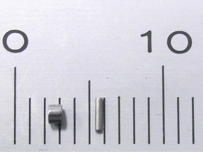 Minimal precision roller, precision pin