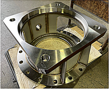 Flange processing of SUS304